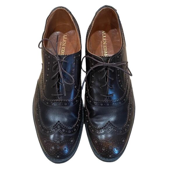 Allen Edmonds Whitney Wingtip Oxfords Dress Shoes Mens 9 D 6721 Leather Academia main image 4
